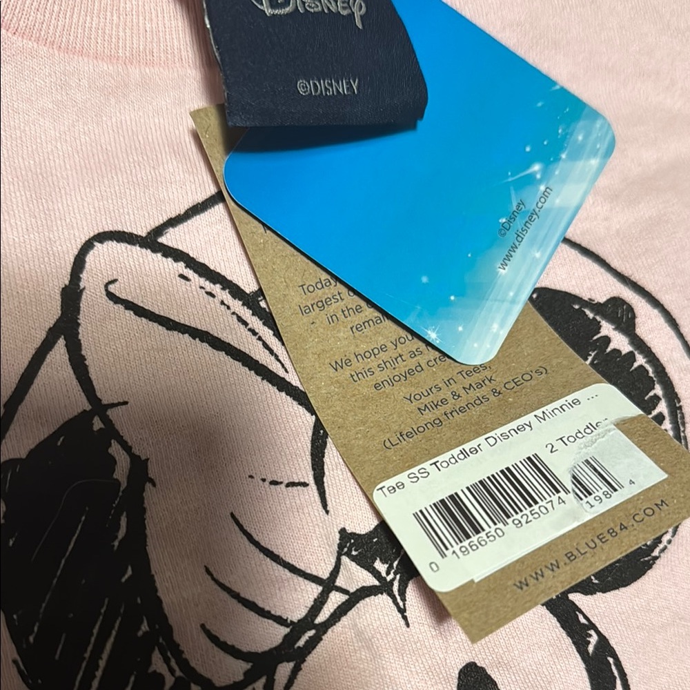 Blue 84 Tennessee Pink Short Sleeve Tee with Minnie Mouse Design - Picture 2 of 2